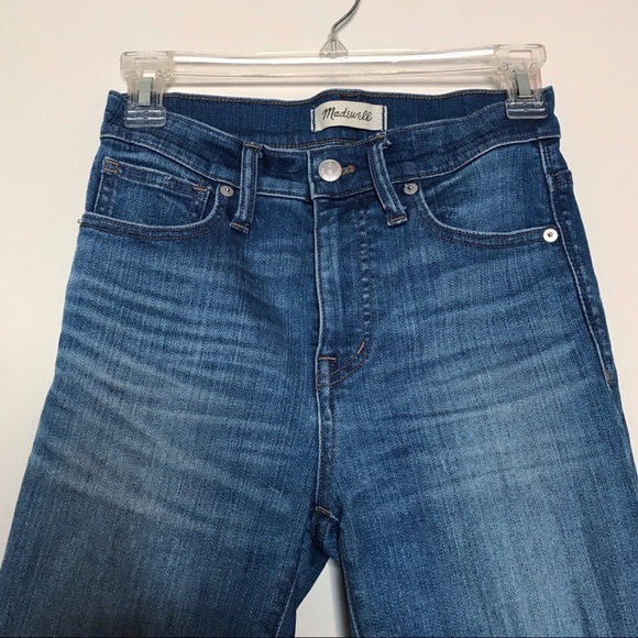 NEW Madewell 10" High-Rise Skinny Jeans Tulip-Hem Edition Blue Size 24 - Picture 6 of 11